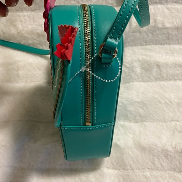 Like New Rare Kate Spade Novelty Flowering Cacti Leather Cactus Crossbody - Picture 8 of 14